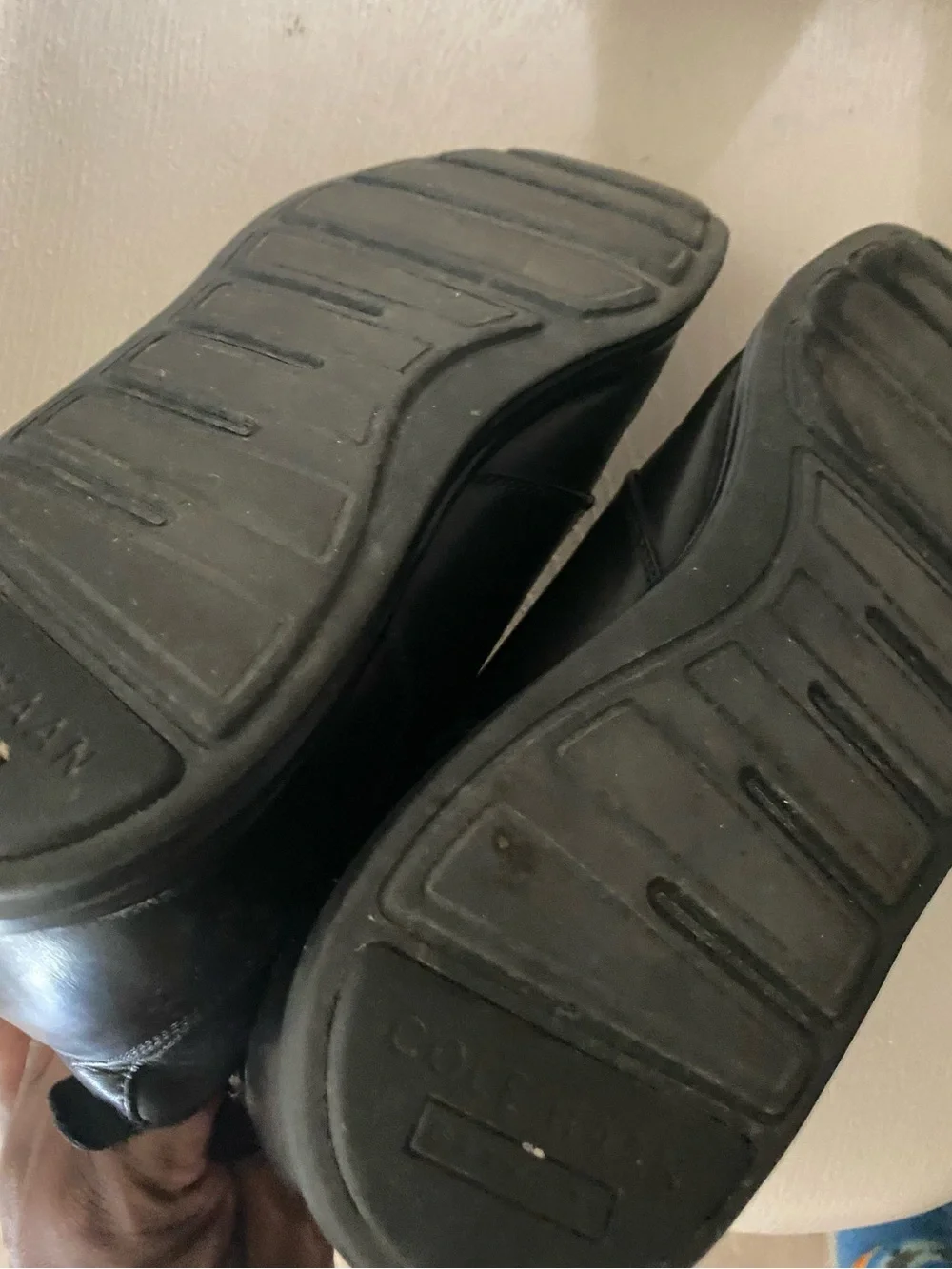Cole Haan Grand.OS Chukka Boots black leather sz 13 m lace up